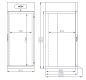 Preview: ROLL-IN KÜHLSCHRANK EDELSTAHL MONO BLOCK 700 LTR