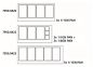 Preview: 700 KÜHLTISCH MIT GLAS 2 TÜREN 3X 1/1 + 3X 1/6 GN BEHÄLTER