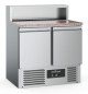 Preview: EcoFrost PIZZATISCH 2 Türen 5x1/6GN | Temp. +2 bis +8°C | 900x700x1075mm
