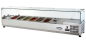 Mobile Preview: ATOSA Aufsatzkühlvitrine 6 x GN1/4 mit Glasaufsatz, 1400x335x435