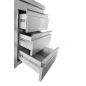 Preview: Arbeitsschrank mit Schubladen, mit Aufkantung, B 500 x T 700 x H 850 mm
