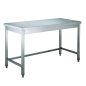 Preview: Edelstahl Arbeitstisch 800x700x850 mm - Unterfahrbar