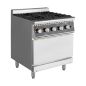 Preview: Gasherd "700 Serie" 4 Brenner 28,8 kW mit Gasbackofen 6 kW