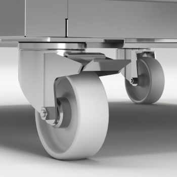 Umluftkühlschrank 700 Liter, 1 Glastür (GN 2/1), Auf Rädern