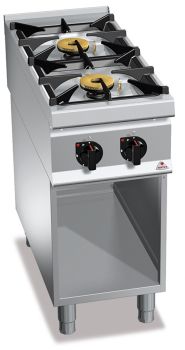 BERTOS S900 - Gasherd 2 Brenner - Kochstellen mit Unterbau
