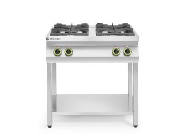 Gasherd Kitchen Line 4-flammig, offener Unterbau