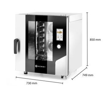 Preview: Konvektionsdampfgarer – Touch 7 x GN 1/1, elektrisch, mit direktem Dampf und Touchscreen-Steuerung