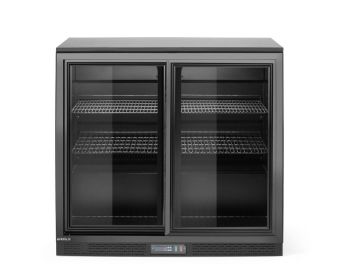 Bar-Kühlschrank mit zwei Schiebetüren