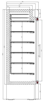 Preview: TIEFKÜHLSCHRANK 1 GLASTÜR