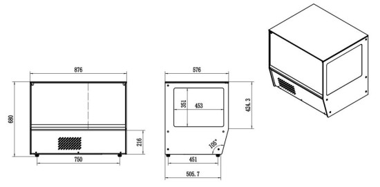 Preview: KÜHLVITRINE 159L