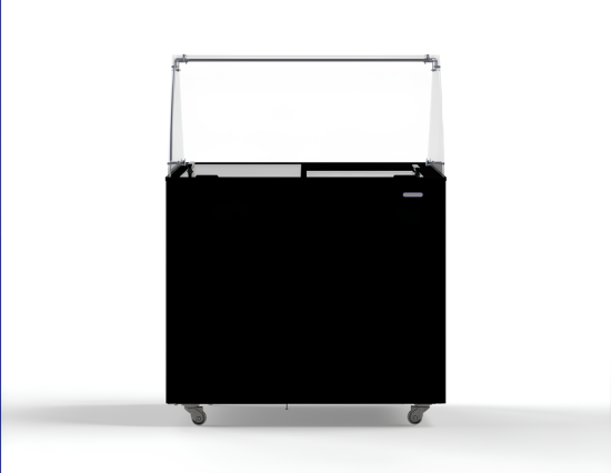 Preview: SPEISEISVITRINE CORSICA SCHWARZ 6X5 LT