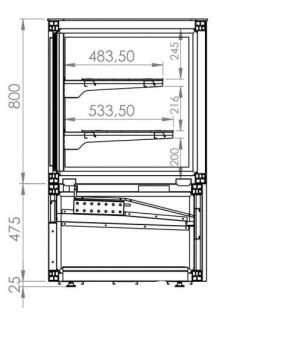 Preview: KÜHLVITRINE 300L
