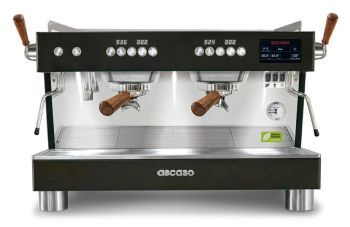 Ascaso Barista T PLUS 2024 - 2 Gruppe Siebträger Espressomaschine - Schwarz/Holz