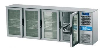 Cool Compact Glastür Flaschenkühltheke GTO540R91 - 4 Türen - für Zentralkühlung