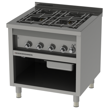 Heidebrenner Gasherd "900 Serie" B900 x T900 x H850 mm - Leistung 34,8 kW