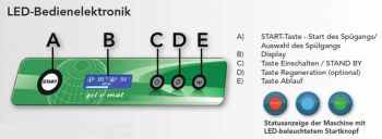 Preview: Gel-o-mat - E LEGANCE 40 K - Gläserspülmaschine int. Wasserenthärter
