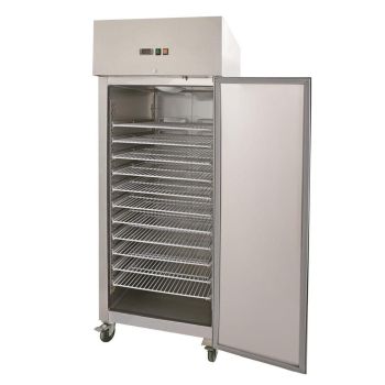 Preview: Edelstahlkühlschrank, Inhalt 733 Liter, Backnorm, 10Paar Schienen, ohne Trageroste