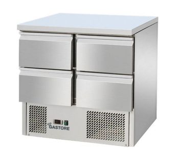 Kühltisch 4 Schubladen, 2 x GN1/1, +2°C/+8°C, THS901-4D