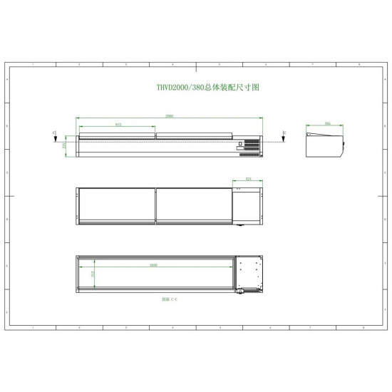 Preview: Kühlaufsatzvitrine GN 1/3, 200 x 40, Edelstahldeckel