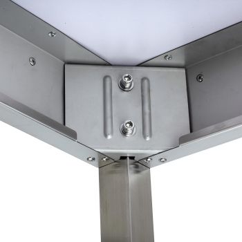 Edelstahl Arbeitstisch mit Aufkantung 1200x600x850 mm - Unterfahrbar
