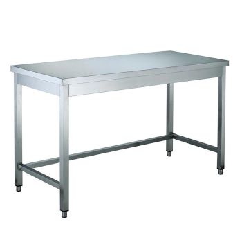 Edelstahl Arbeitstisch 1200x700x850 mm - Unterfahrbar