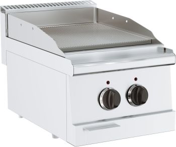 Elektro Grillplatte "600 Serie" gerillt