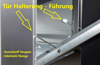 Preview: GAM Gastro-Gläserspülmaschine RGG40BT - 230 V ohne Ablaufpumpe - Korb 400x400 - Break Tank