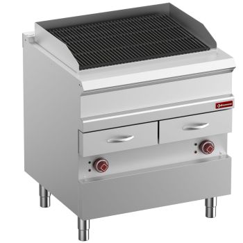 Elektro Vaporgrill "700 Serie" Dampfgrill, Rost aus Eisen "doppelseitig"