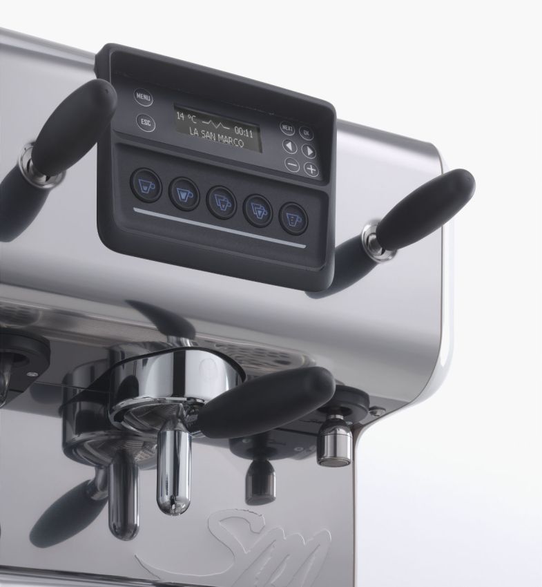 La San Marco 20/20 - 1 Gruppe - Siebträger-Espressomaschine - PLUG & PLAY - Wassertank