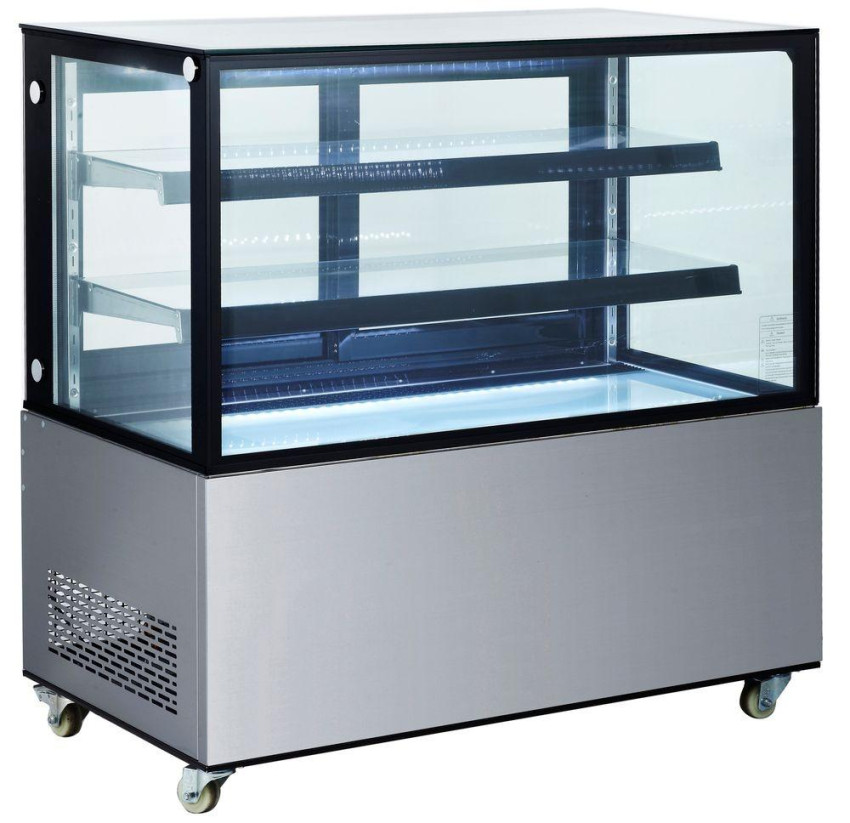 Hendi Kühlvitrine mit 2 Regalen