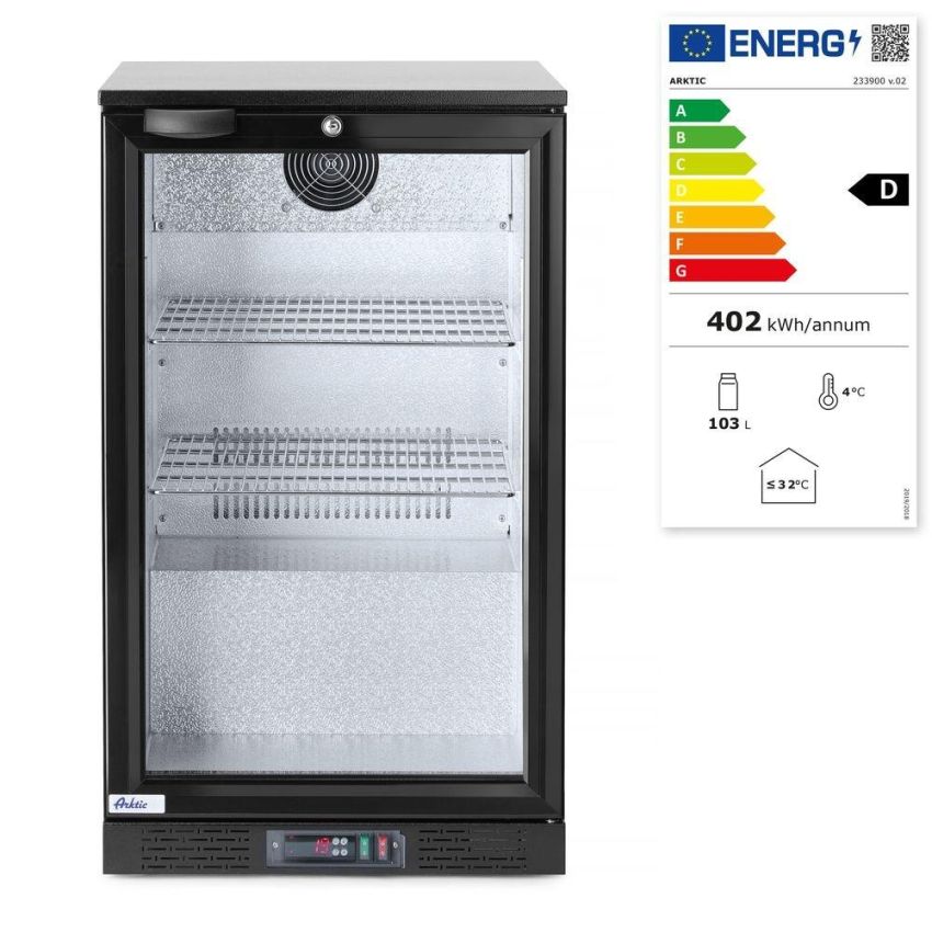 Kühlschrank hinten mit einer Tür