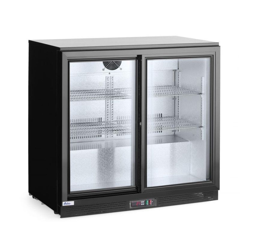 Kühlschrank hinten mit doppelten Schiebetüren