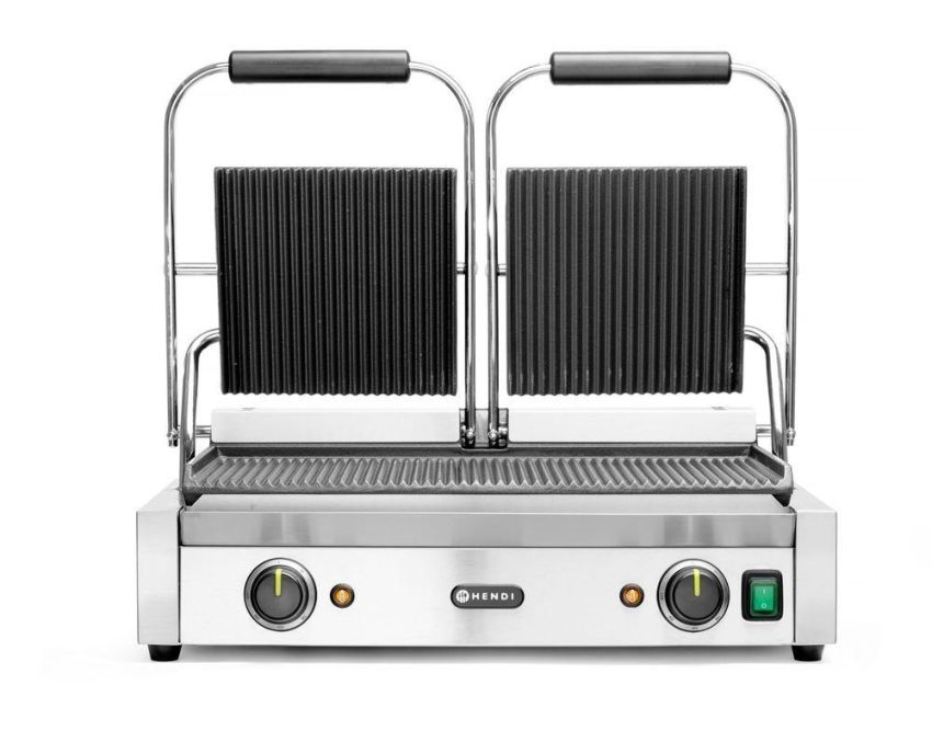 Kontaktgrill - Doppelversion, gerillte Ausführung