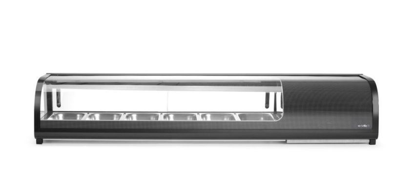 Hendi Sushi-Vitrine B 1525 T 425 H 295 | 6x GN 1/3 (H) 40 mm GN 1/3
