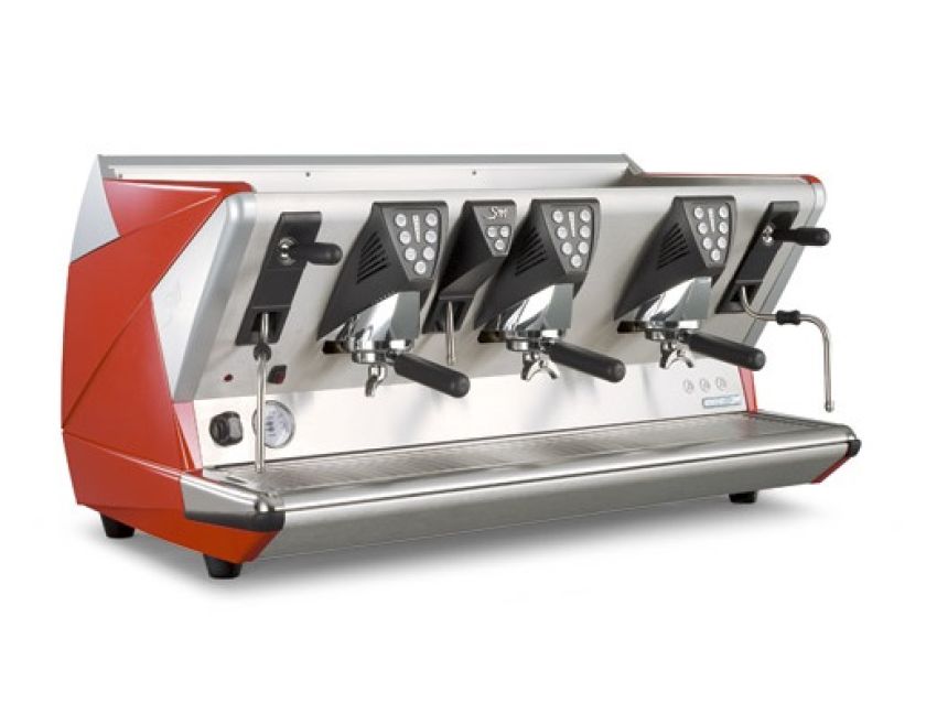 La San Marco 100 E - 3 Gruppig - Siebträger-Espressomaschine - 19 Liter Kessel