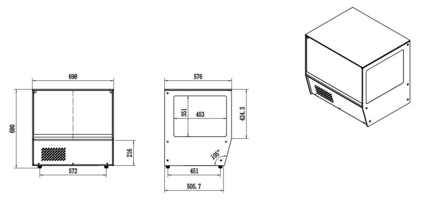 KÜHLVITRINE 125L