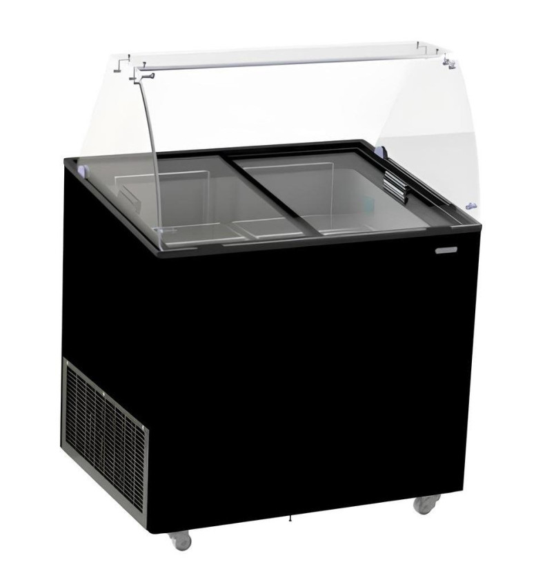 SPEISEISVITRINE CORSICA SCHWARZ 6X5 LT