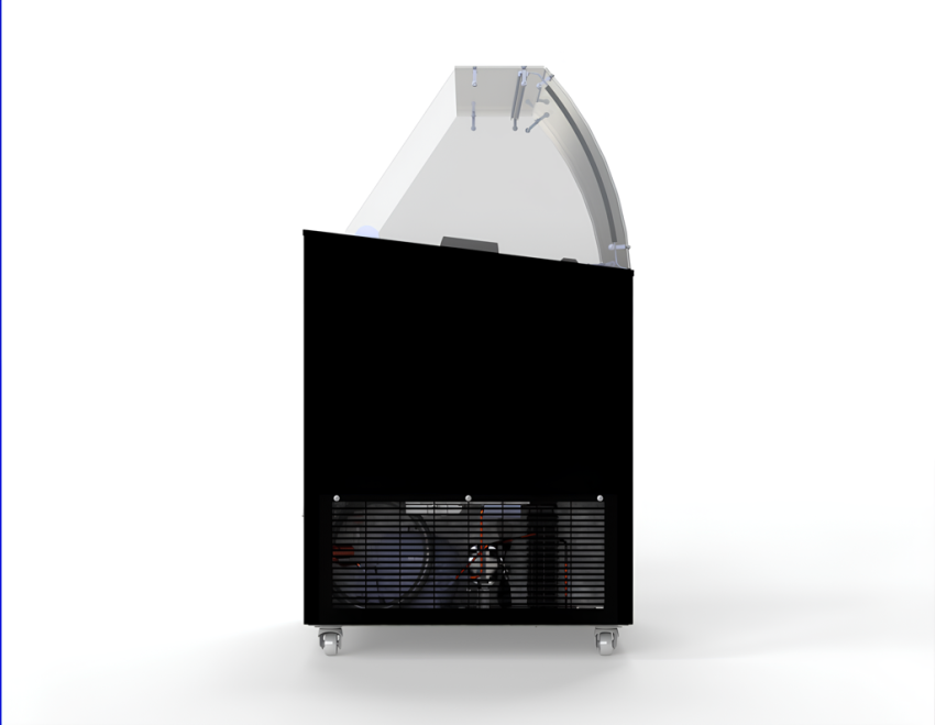 SPEISEISVITRINE CORSICA SCHWARZ 6X5 LT