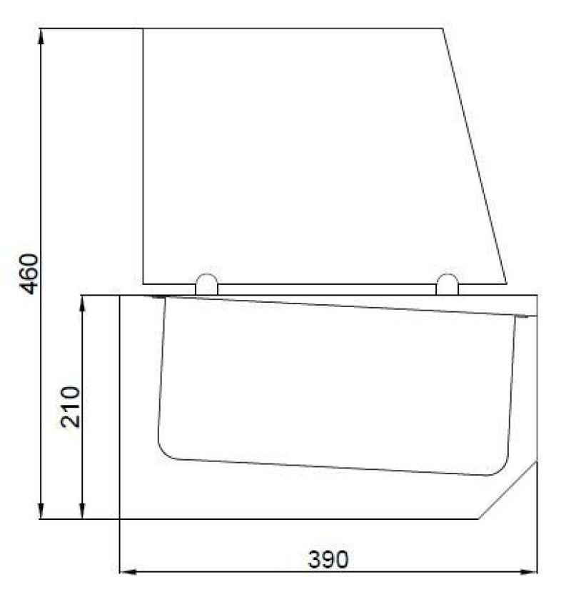 AUFSATZVITRINE 10X 1/3 GN