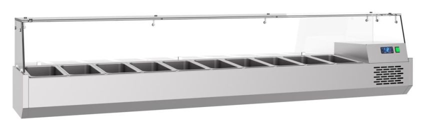 AUFSATZVITRINE 10X 1/3 GN