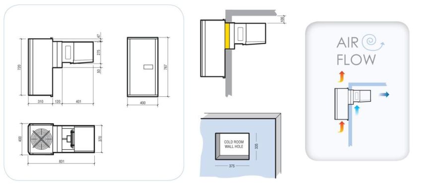 TIEFKÜHLAGGREGATE HUCKEPACK 3,7-5,2 M3 SMALL