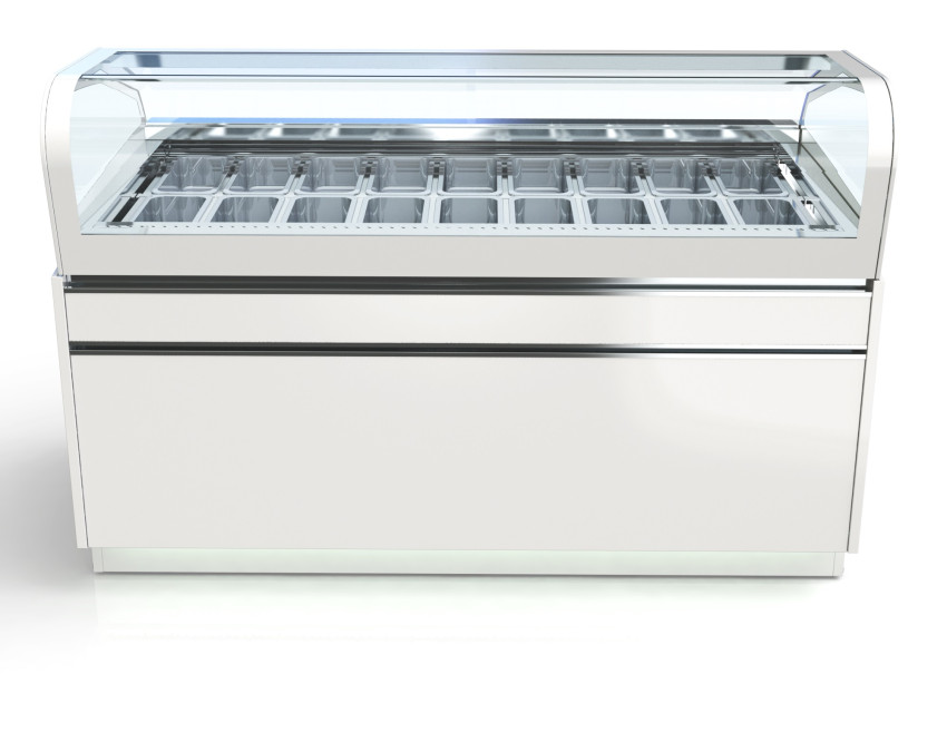 Speiseeisvitrine "Amadea" 18 Behälter B1800xT1260xH1300