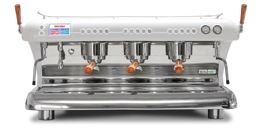 Ascaso Big Dream - 3 Gruppen Siebträger Espressomaschine - Weiß