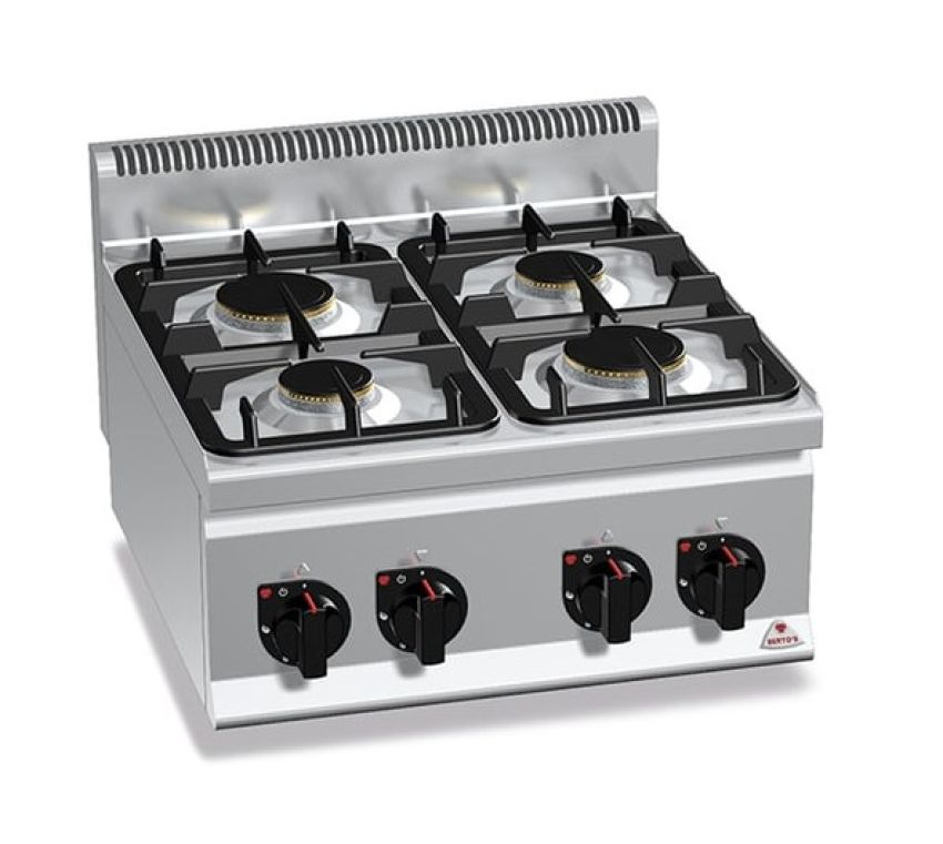 BERTOS Plus 600 - Gasherd 4 Kochstellen Tischgerät