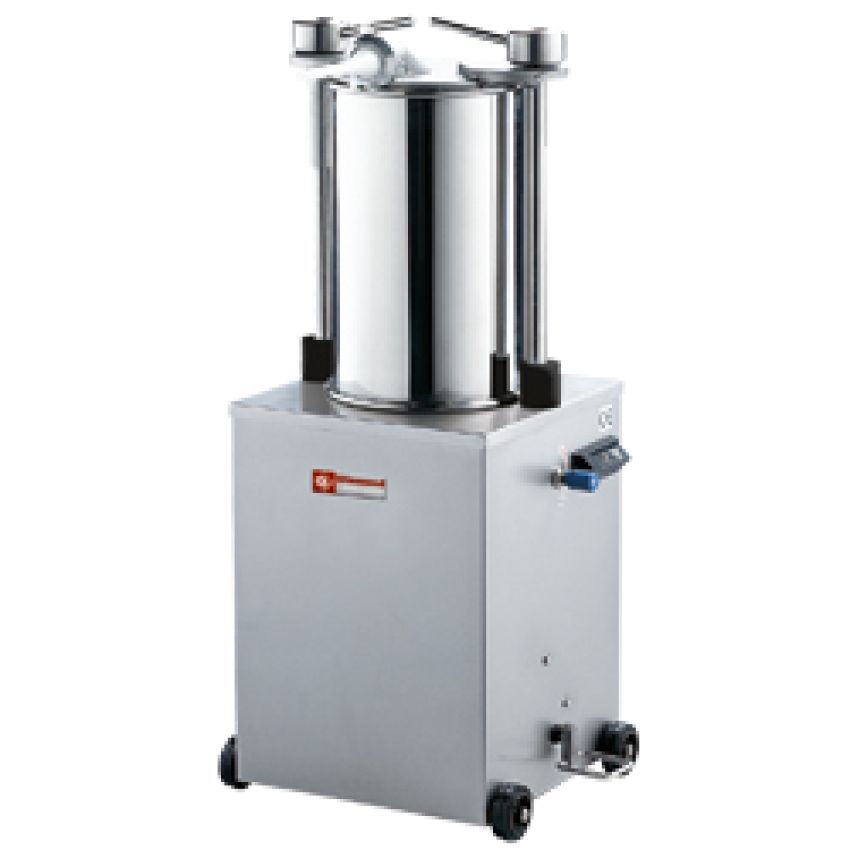 Edelstahl Vertikal hydraulische Wurstfüller, 35 Liter mit Rädern