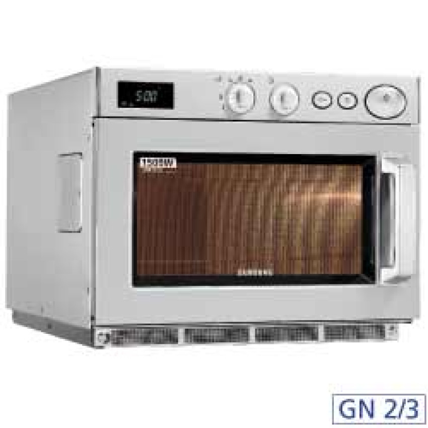 Professioneller Mikrowellenofen GN 2/3 aus Edelstahl, 1500 W (26 L.)