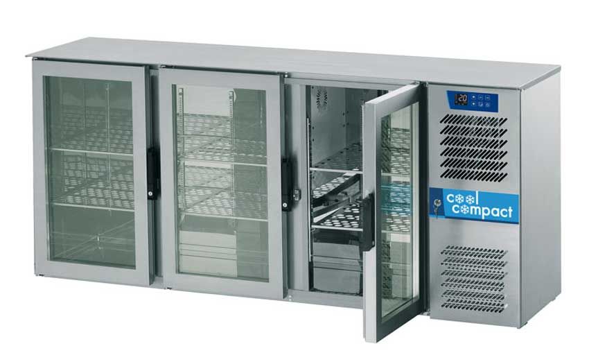 Cool Compact Glastür Flaschenkühltheke GTO520R91 - 3 Türen - für Zentralkühlung Cool Compact Glastür Flaschenkühltheke GTO520R91 - 3 Türen - für Zentralkühlung