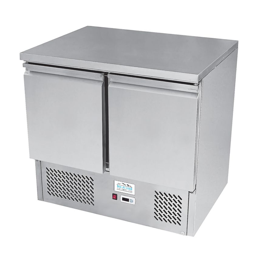 Kühltisch 2-türig, 2 x GN1/1, +2°C/+8°C, 900x700x850