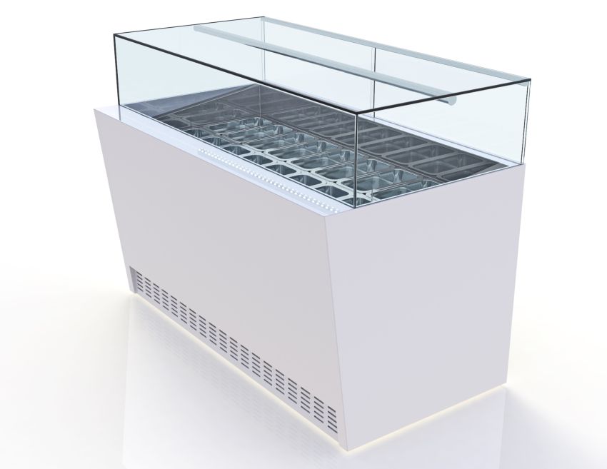 Speiseeisvitrine "Ebba" 9 Behälter B1250xT800xH1200