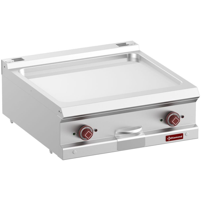 Elektro Grillplatte "700 Serie" glatt hartverchromt 50 µm Mod. 1/1 -Top-